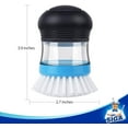 thumbnail image 6 of MR.SIGA Soap Dispensing Palm Brush, Kitchen Dish Brush , Pot Dish Cleaning,Pack of 2, 6 of 10