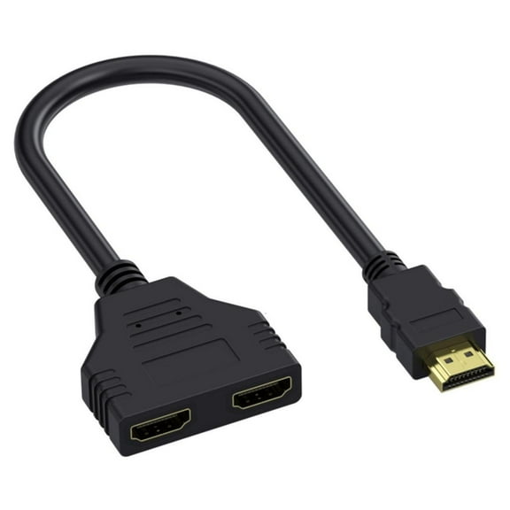 HDTV Splitter 1 Input 2 Output for Double Display 1080P Suitable for HDTV Projectors Home Office Use