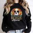thumbnail image 2 of Retro Beagle Mama Dog Mom Pet Lover Owner Cute Canine Breed Vintage Style T-Shirt, SW, Hoodie Unisex, up to 5XL, 2 of 5