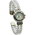 thumbnail image 5 of Blekon Collections Japanese Quartz Women's 21mm Case Elegant Pearl Beads Cuff Bangle Watch, 5 of 5