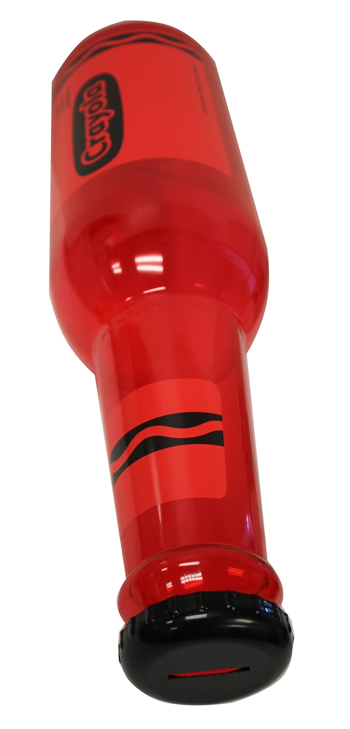 Crayola Scarlet Red Crayon Bottle Bank 21"