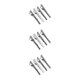 thumbnail image 1 of Minnieouse 5 Pieces Silver Brushed Tie Bar Clip Box Necktie Formal with Black Clasp Men Type1, 1 of 1