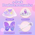 thumbnail image 3 of Princess Dress Up for Toddlers 3 4 5 6 Year Old, Princess Toys for Girls 3-6, Light Up Butterfly Wings Toddler Toys Age 3 4 5 6, 3 of 7