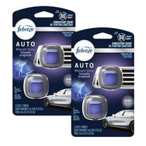 Febreze Car Air Freshener Vent Clips, Midnight Storm Scent, 2-Clips: Automotive Odor Eliminator for Car Vent, Long-Lasting Car Freshener Clips, 2 Pack
