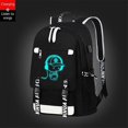 thumbnail image 1 of Mochilas escolares para niños adolescentes, mochilas escolares de lona con puerto USB, mochilas para estudiantes, mochilas luminosas impermeables para portátiles de moda, 1 of 5