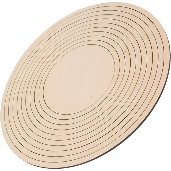 1 Set Wooden Concentric Geometric Figure Rail Set Forming Tools Round Pottery Tools for Ceramic Cutting Printing