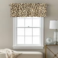 thumbnail image 3 of Leopard Kitchen Curtain Valances for Windows Farmhouse Short Curtains, Brown Animals Art Modern Farmhouse Rod Pocket Valance Curtain for Bedroom Cafe Living Room 42"x12", 3 of 8