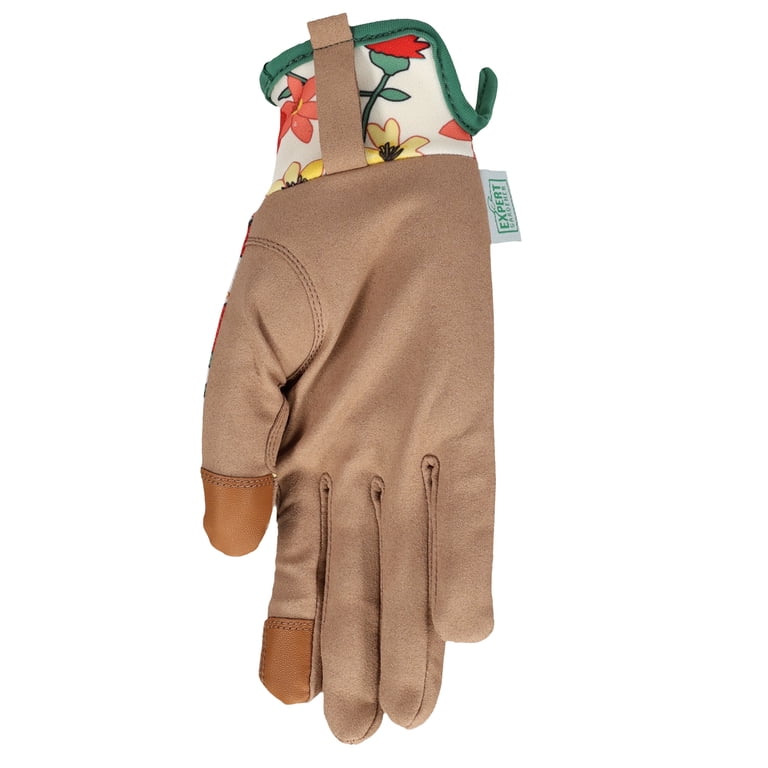 Floral Pattern Elastic Gardening Gloves with Touchscreen Fingers photo 3