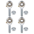 thumbnail image 1 of Uxcell 4-Pack POSB4 Rod End Bearing, 1/4 Inch Bore 1/4-28 Right Thread Male Thread Steel Joint Rod Ends W Jam Nuts, 1 of 7