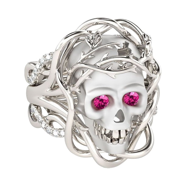 Anillo de tres piezas y Punk exagerada Anillo de las mujeres Anillos de moda europea