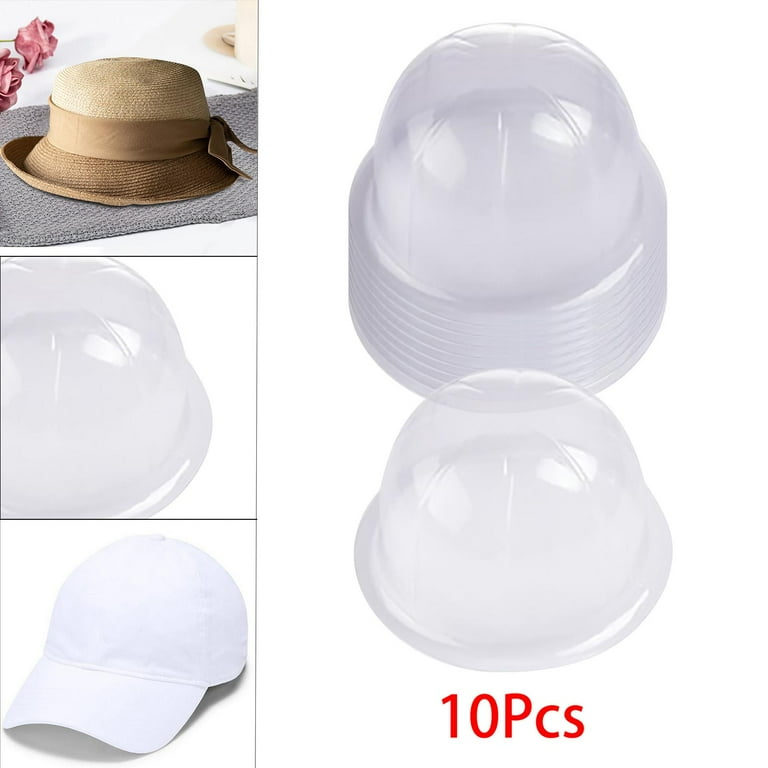 Amosfun Plastic Hat Inserts Baseball Caps Inserts 10Pcs Snapback Hat Liner  57cm Hat Shaper Caps Display Stands Tabletop Support Rack for Home Shop