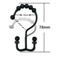 thumbnail image 6 of KMSS Shower Curtain Hooks 12Pcs Shower Rings Stainless Steel Shower Curtain Hooks for Bathroom Shower Curtain Rod Curtain Rolling, 6 of 6