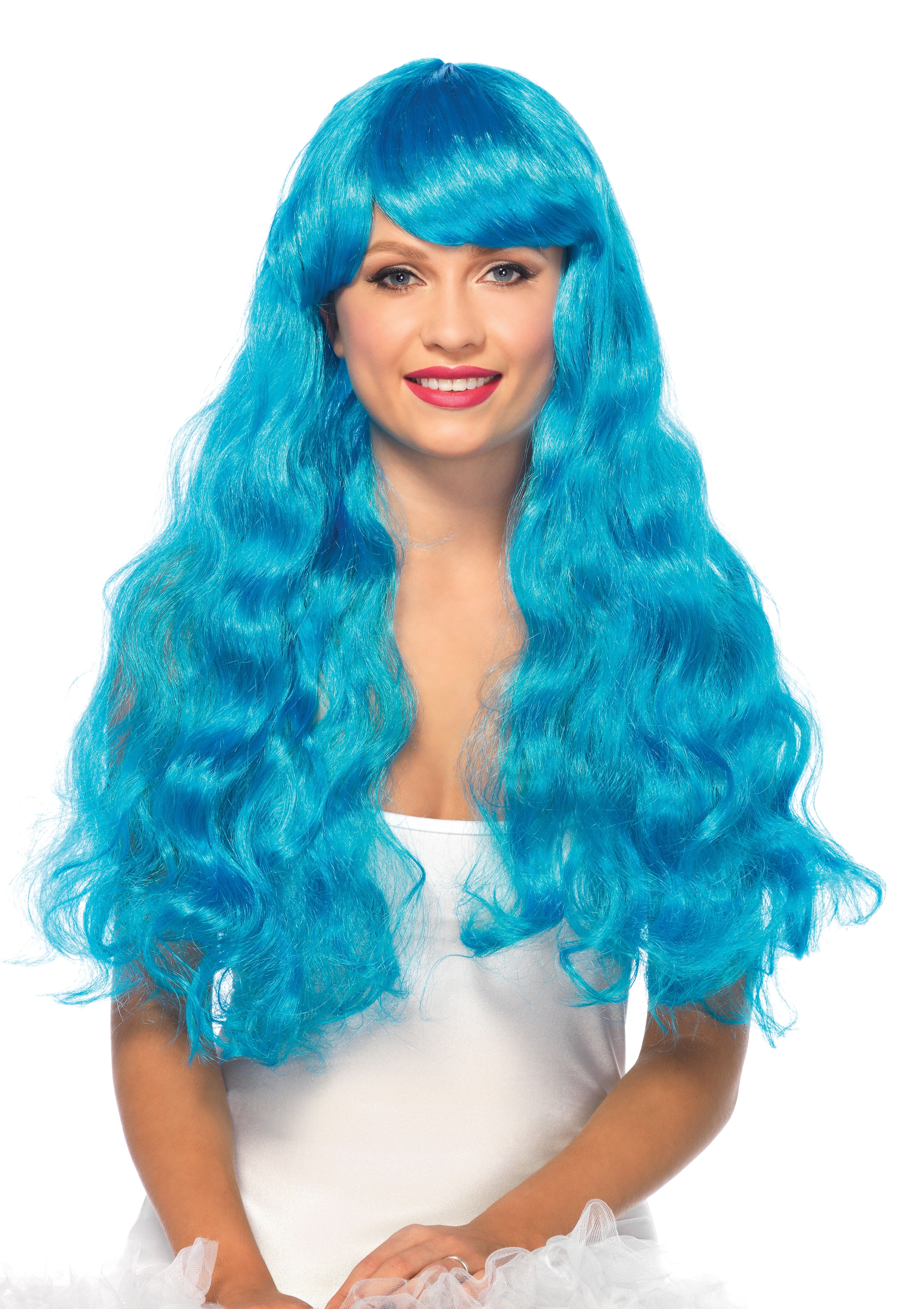 Colorful Bright Long Wavy Wig