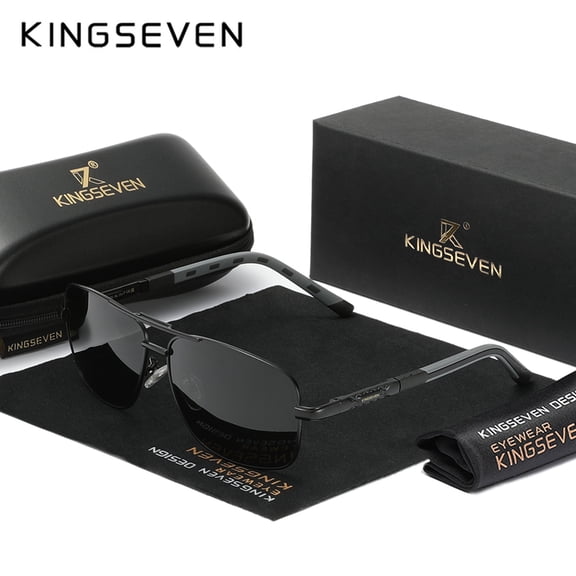 KINGSEVEN Retro Alloy Design Sunglasses Polarized UV400 Glasses For Men Women
