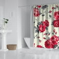 thumbnail image 3 of Waterproof Pioneer Shower Curtain 84x72 Inch Polyester Unique Colorful Floral Shower Curtain for Bathroom Hotel Home Decor with 12 Plastic Hooks, 3 of 5