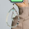thumbnail image 2 of WHAMVOX Green Stone Cellphone Strap Lightweight Charm Lanyard for Phone Handmade Jewelry Accessory Decor 1PC, 2 of 8