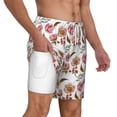 thumbnail image 3 of Balery Rose Flowers Mens Swim Trunks Swim Shorts for Men Quick Dry Inseam Beach Shorts with Compression Liner Pocket-XX-Large, 3 of 9