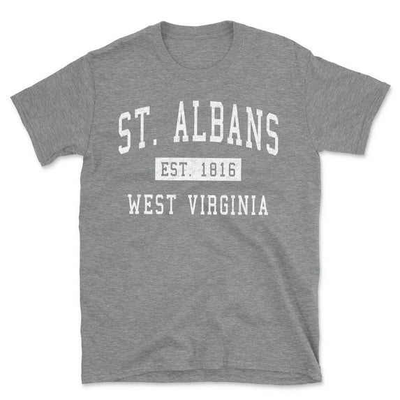 St. Albans West Virginia Classic Established Men's Cotton T-Shirt