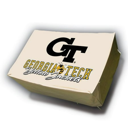 NCAA Mr. Bar-B-Q Rectangle Table Cover, Georgia Tech University Yellow Jackets