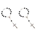 thumbnail image 2 of Pulsera de cruz religiosa,Pulsera de cruz religiosa Colgante de joyería clásico,Pulsera de cuentas de cruzado Encanto de estilo vintage,Pulsera de cruz con crucifijo de Jesús, 2 of 7