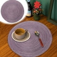 thumbnail image 2 of MOPOOR Braided Placemats Set, Washable Woven Cotton and Polyester 15 Inch Place Mats, Heat Resistant Table Mats for Kitchen, Dining, and Party, Natural Table Decor, 2 of 9