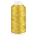 thumbnail image 1 of MasteelfCA Spools of 6 Strands Line Sewing Threads Bright Color Threads for Quilting Jewelry Beading Drapery (Golden), 1 of 7