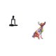 thumbnail image 5 of Figura de escritorio,Escultura abstracta de pensador para decoración de oficina y hogar.,Figura decorativa,Estatua de perro coleccionable,decoración de grafiti artesanal,Escultura de perro, 5 of 8