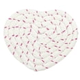 thumbnail image 2 of 1Pc Heart Coasters, Valentine's Day Coaster, Handmade Braided Cotton Drink Coasters, Love Heart Shaped Cup Coasters, Cute Coasters for Home Office Party Coffee Bar Decoration, 4.13x4.92inch, 2 of 5