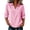 Hot Pink, variant on Plus Size Tops for Curvy Women Crew Neck Pleated Ruffle Edge Long Sleeve for Everyday Fashion Shirts Multicolor S