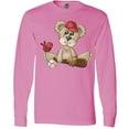 thumbnail image 3 of Inktastic Baseball Teddy Bear Long Sleeve T-Shirt, 3 of 5
