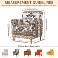 thumbnail image 7 of FKELYI Aztec Tribal Geometric Print Armchair Slipcover Stretch Couch Sofa Cover with Elastic Bottom Furniture Protector for Living Room Office Reception Reading Sofa, 7 of 7