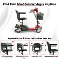 thumbnail image 6 of 15 Miles 4-Wheel Mobility Scooter for Adults & Seniors, 350W Powered Electric Wheelchair Device, Foldable & Portable Design with Removable Basket,300LBS Capacity,Compact & Portable for Elderly, 6 of 9