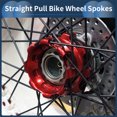 thumbnail image 3 of 20 Set 14G Straight Pull Bicycle Spokes 67mm Straight Pull Bike Wheel Spokes Carbon Steel Black, 3 of 7