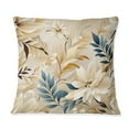 thumbnail image 2 of DESIGN ART Designart "Driftwood Dreams Tropical Pattern III" Tropical Printed Throw Pillow 16 x 16, 2 of 5