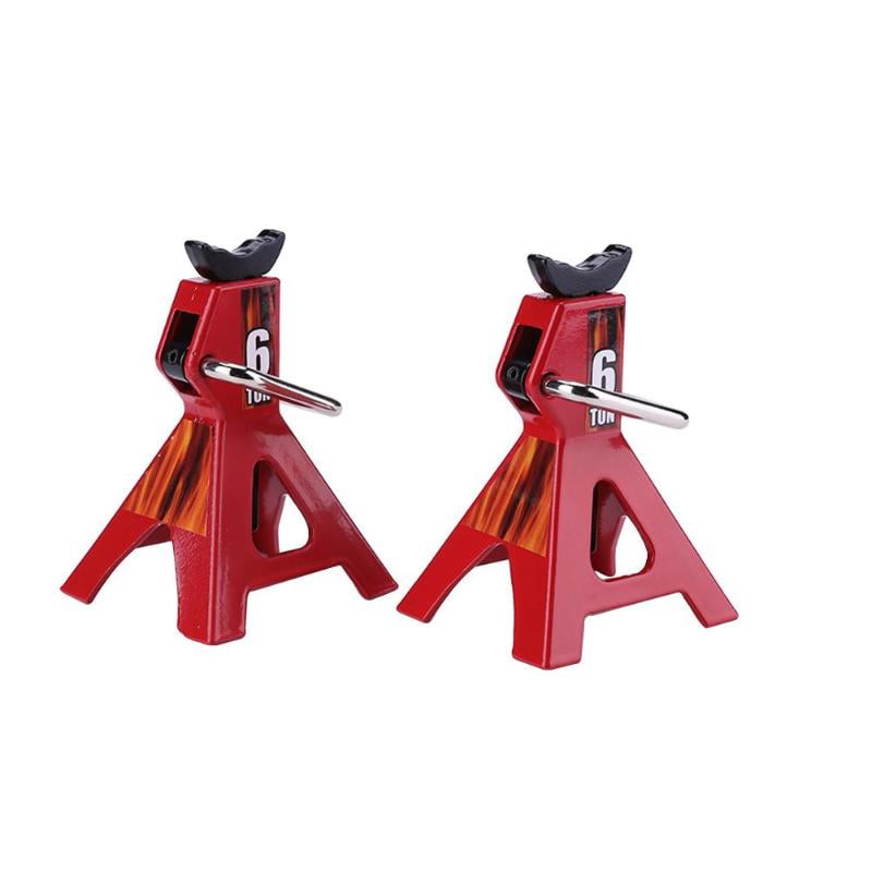 4X Red Metal Jack Stand Repair Tool for  TRX4 RC4WD D90 RC Truck Cars 