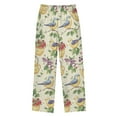 thumbnail image 2 of FORMRS Kids Pajama Pants with Pockets Size 6-8Y Boys Lounge Sleep Bottoms, Birds with Strawberries, 2 of 8
