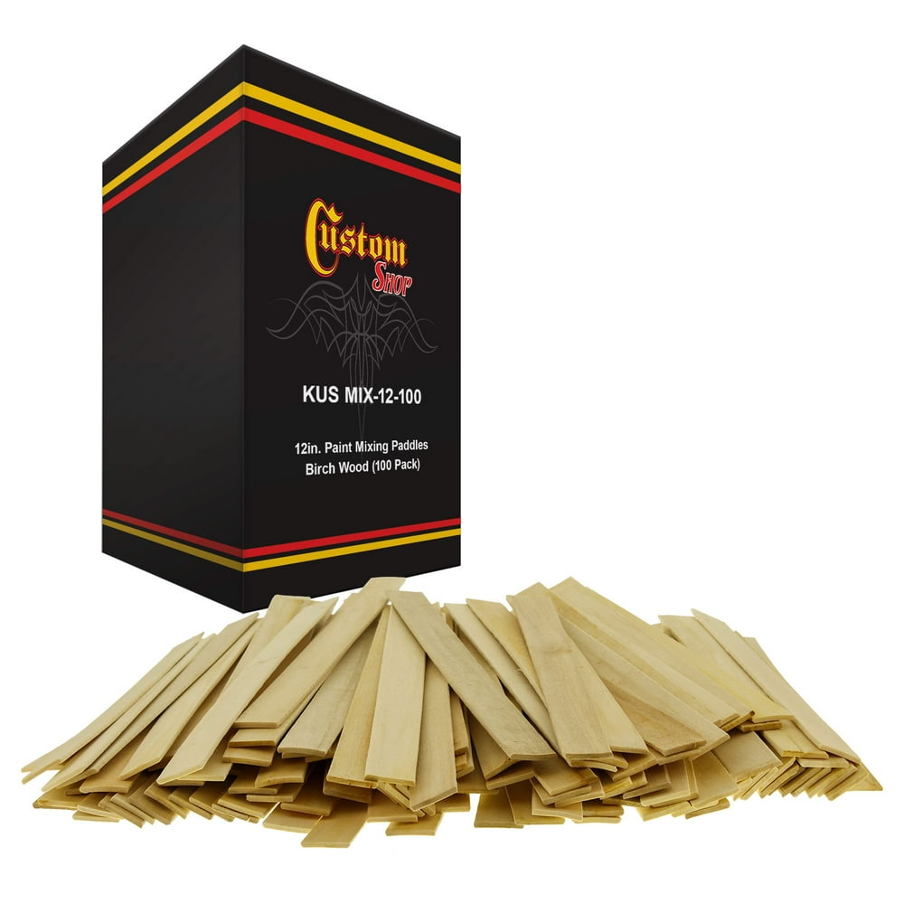 Craft Paint 12" Inch Wood Stirrers Mix Epoxy resin Paint Mixing 100