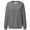 thumbnail image 5 of WENWU Women'S Sweatshirt Womens Long Sleeve Sweatshirt Women Pullover Grey Crewneck Sweatshirts Women'S Fall Sweatshirt Street Style, 5 of 5