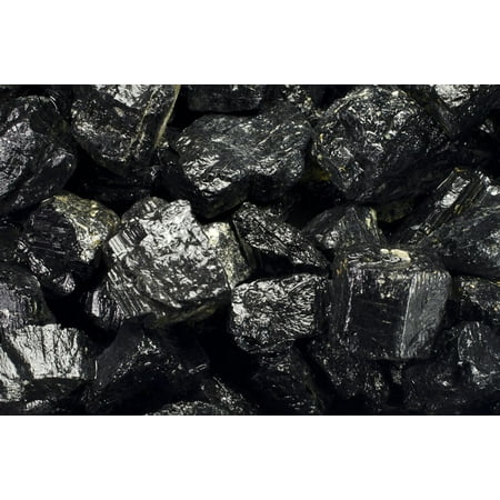 Fantasia Crystal Vault: 1/2 lb Black Tourmaline Chunk Rough Stones from Asia - Large 1