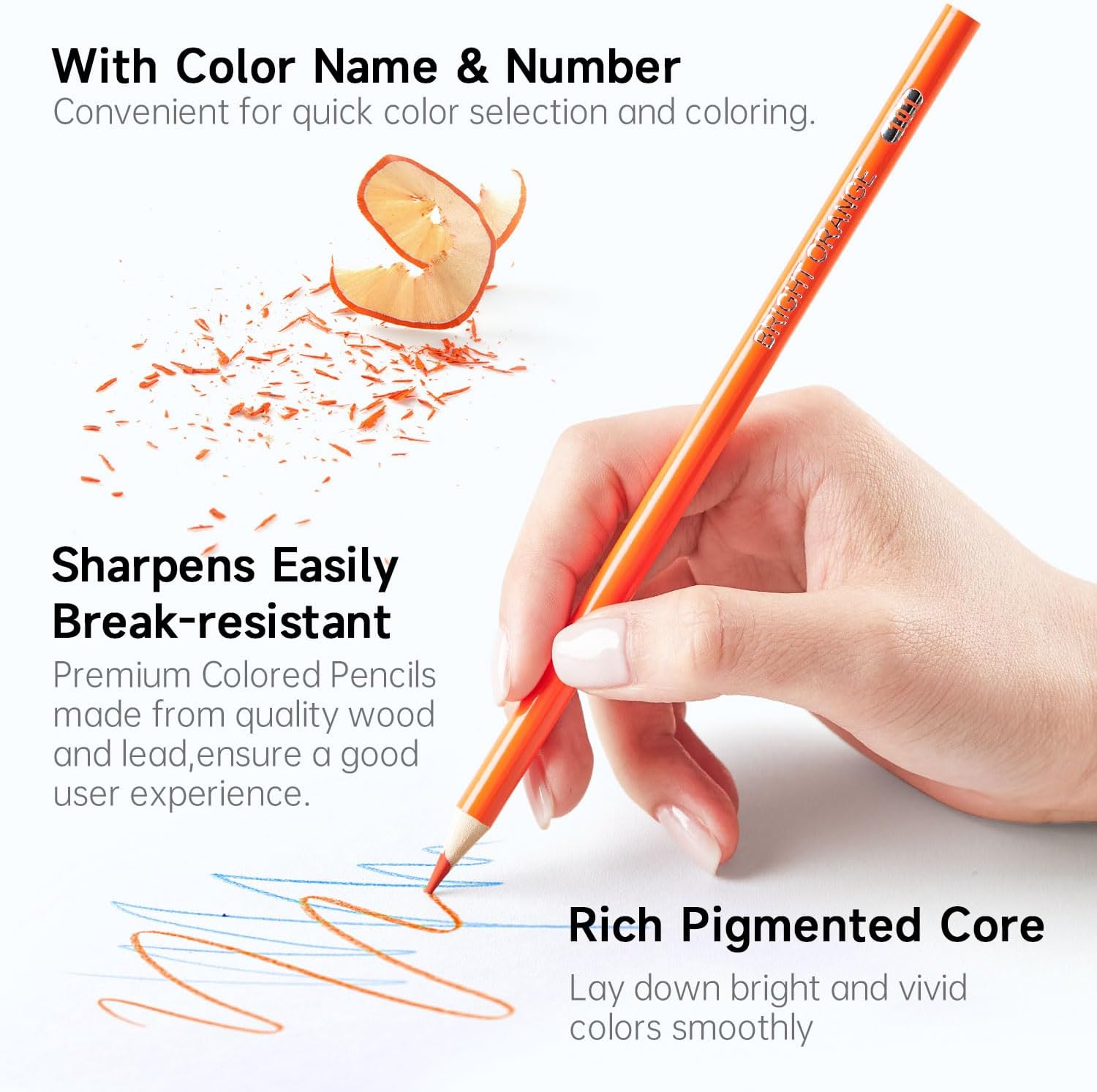 Shuttle Art Colored Pencils, Soft Core, 172 Count Set photo 7