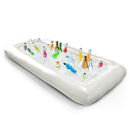 Inflatable Drink (Inflatable Serving Bar, Buffet Salad Food & Drink Tray, Party Food Cooler with Drain Plug for Picnic & Camping, By Kitchen)