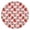 Pink Cow Strawberry, variant on Pink Cow Heart Pattern Round Fitted Tablecloth with Elastic Edge,Dining Table Cover Waterproof,Outdoor Round Tablecloth for Camping,Dining,Indoor and Outdoor
