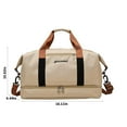 thumbnail image 3 of LACKUST Travel Duffel Bag, Shoe Compartment, Sports Gym, Folding Organizer, Sport,Khaki, 3 of 9