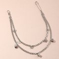 thumbnail image 4 of Butterfly Pants Chain Double Layer Dice Pendant Trousers Chain Jean Wallet Chain, 4 of 10