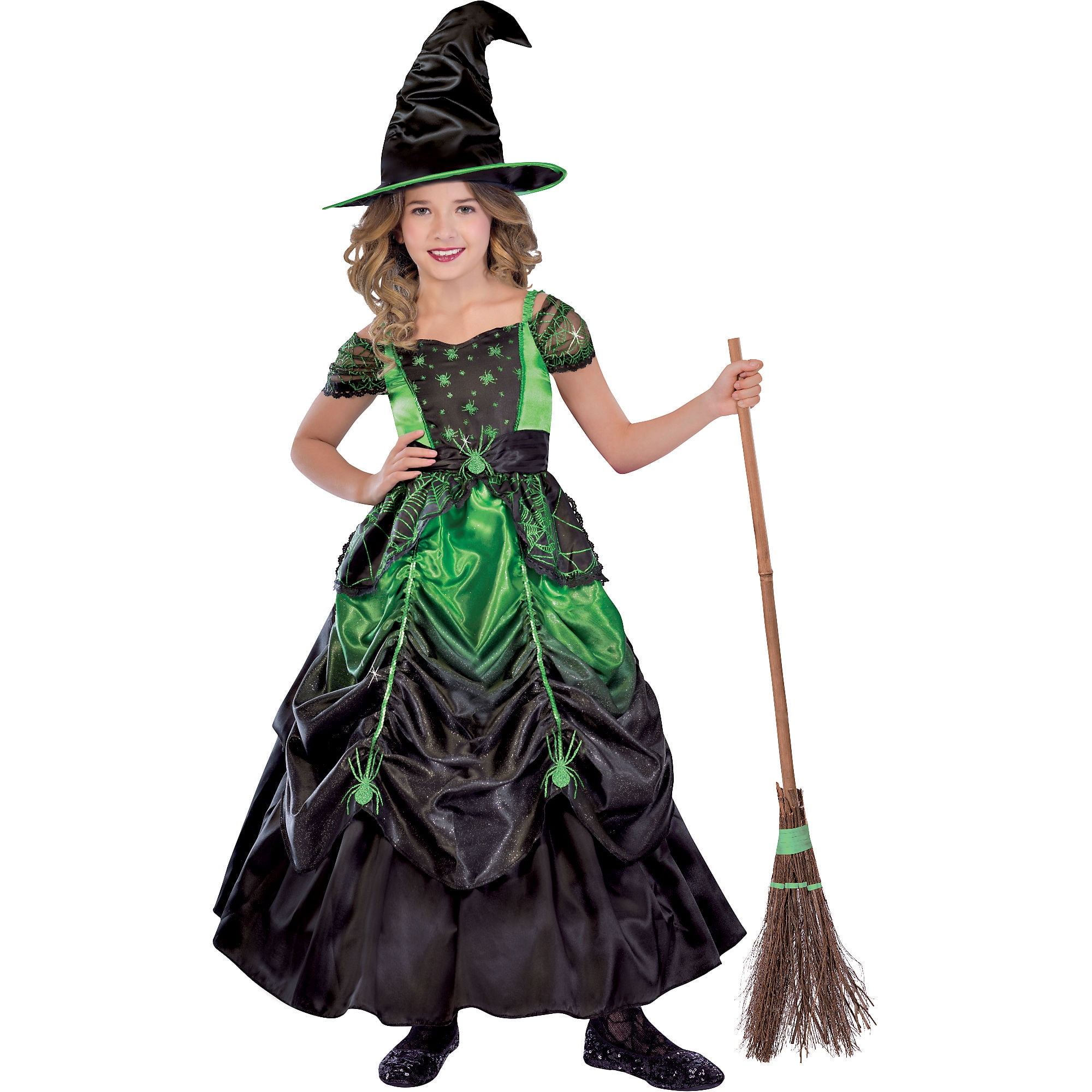 green and black witch costume