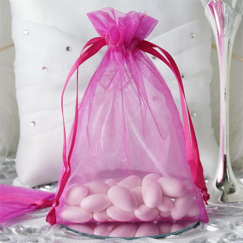 BalsaCircle 10 pcs 5x7 inch Organza Favor Bags - Wedding Party Favors Jewelry Pouch Candy Gift ...