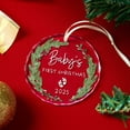 thumbnail image 4 of Primer adorno navideño de Crystal Glass para bebés 2025 THDZS, 8 cm, 4 of 6