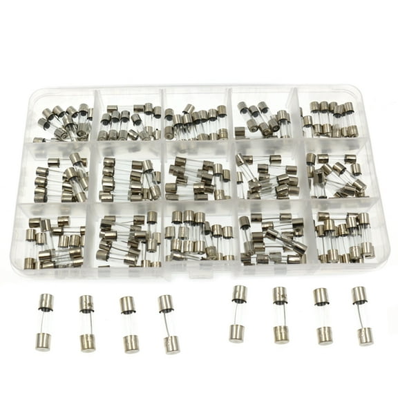 Assorted Fuses 5x20mm 0.1A 0.2A 0.5A 1A 2A 3A 4A 5A 6A 8A 10A 15A 20A 25A 30A