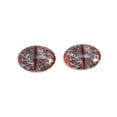 thumbnail image 2 of Red and Black Dragon Inspired Oval Glass Eyes, 2 of 5