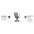 thumbnail image 4 of Homestyles Grenada Aluminum Outdoor Swivel Rocking Chair in Charcoal, 4 of 18